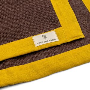 Coffee Yellow Jute Placemats